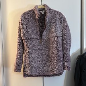 🐾 4 for $40 Pull over Teddy three-quarter zip jacket